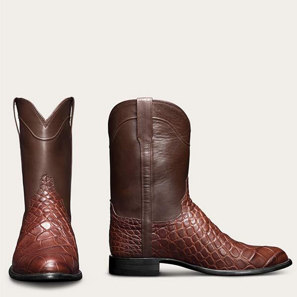 MEN'S VINTAGE CROCODILE WESTERN COWBOY BOOTS 33120809C