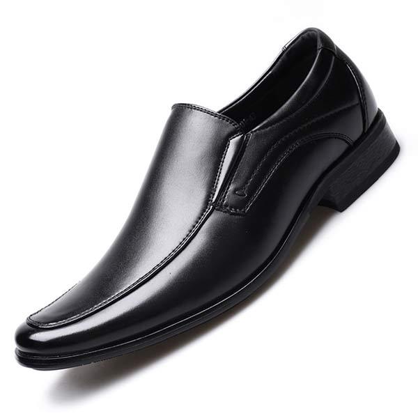 MEN'S SLIP ON SMALL SQUARE LEATHER SHOES 17995831