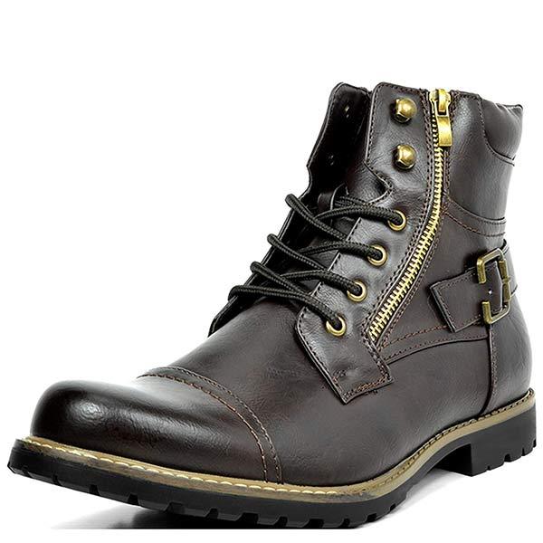 MEN'S METAL DOUBLE ZIP RIDER BOOTS 46764393C