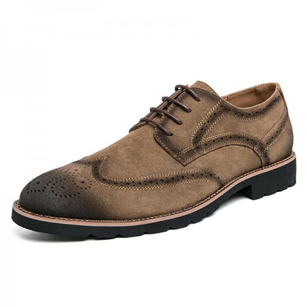 MEN'S ROUND TOE LACE UP OXFORD SHOES 39194961Z